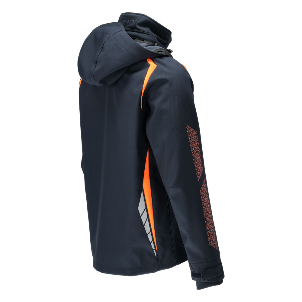 MASCOT ACCELERATE SAFE 23002-246-01014 – kurtka softshell z kapturem, ciemny granat/pomarańcz hi-vis 8 MASCOT ACCELERATE SAFE 23002-246-01014 – kurtka softshell z kapturem, ciemny granat/pomarańcz hi-vis - obrazek 8