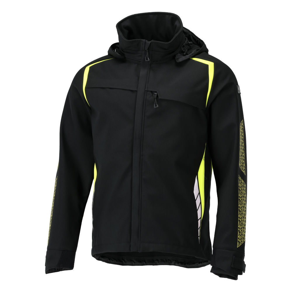 MASCOT ACCELERATE SAFE 23002-246-0917 – kurtka softshell z kapturem, czarna/żółta hi-vis, oddychająca i wiatroszczelna 23 MASCOT ACCELERATE SAFE 23002-246-0917 – kurtka softshell z kapturem, czarna/żółta hi-vis, oddychająca i wiatroszczelna - obrazek 23