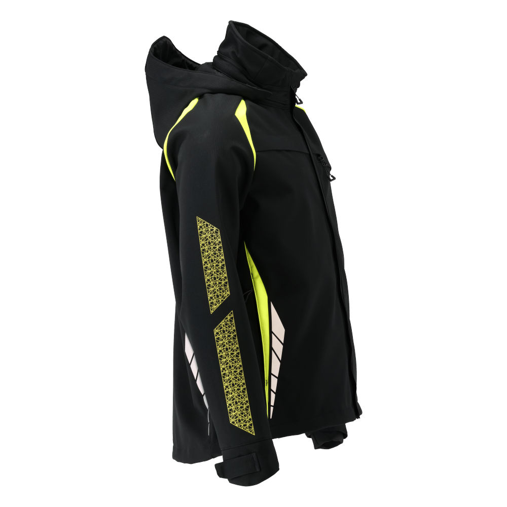 MASCOT ACCELERATE SAFE 23002-246-0917 – kurtka softshell z kapturem, czarna/żółta hi-vis, oddychająca i wiatroszczelna 5 MASCOT ACCELERATE SAFE 23002-246-0917 – kurtka softshell z kapturem, czarna/żółta hi-vis, oddychająca i wiatroszczelna - obrazek 5
