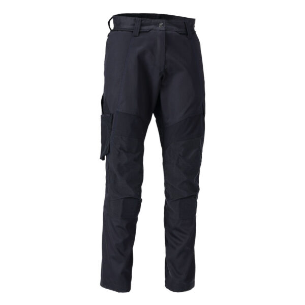 Spodnie robocze damskie MASCOT ACCELERATE 25078-442-010 – ciemny granat, krój DIAMOND, Stretch Zones, CORDURA®, kieszenie na nakolanniki
