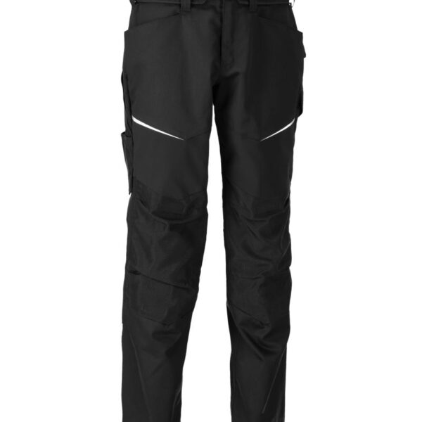 Spodnie robocze MASCOT CUSTOMIZED 26079-230-09 – czarne, lekkie, CORDURA®, stretch, kieszenie na nakolanniki