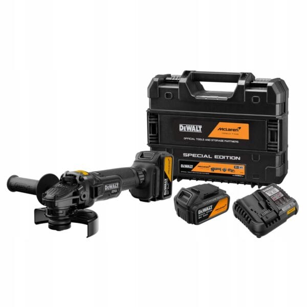 DEWALT DCG45MP2T-QW McLaren – szlifierka kątowa 125 mm 18V XR 2x5Ah TSTAK