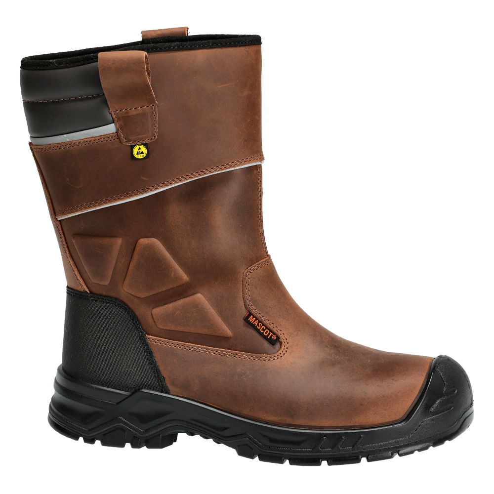 Buty ochronne MASCOT ORIGINALS F1003-715-5409 S3S – skórzane Rigger Boot, bez metalu, MASCOLAYER®, ESD, SR 3 Buty ochronne MASCOT ORIGINALS F1003-715-5409 S3S – skórzane Rigger Boot, bez metalu, MASCOLAYER®, ESD, SR - obrazek 3