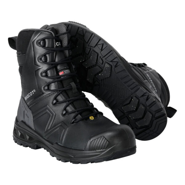 Buty ochronne MASCOT INDUSTRY F1107-902-09 S7S – skórzane, ocieplane, wodoszczelne, Thinsulate™, MASCOTEX®, HRO