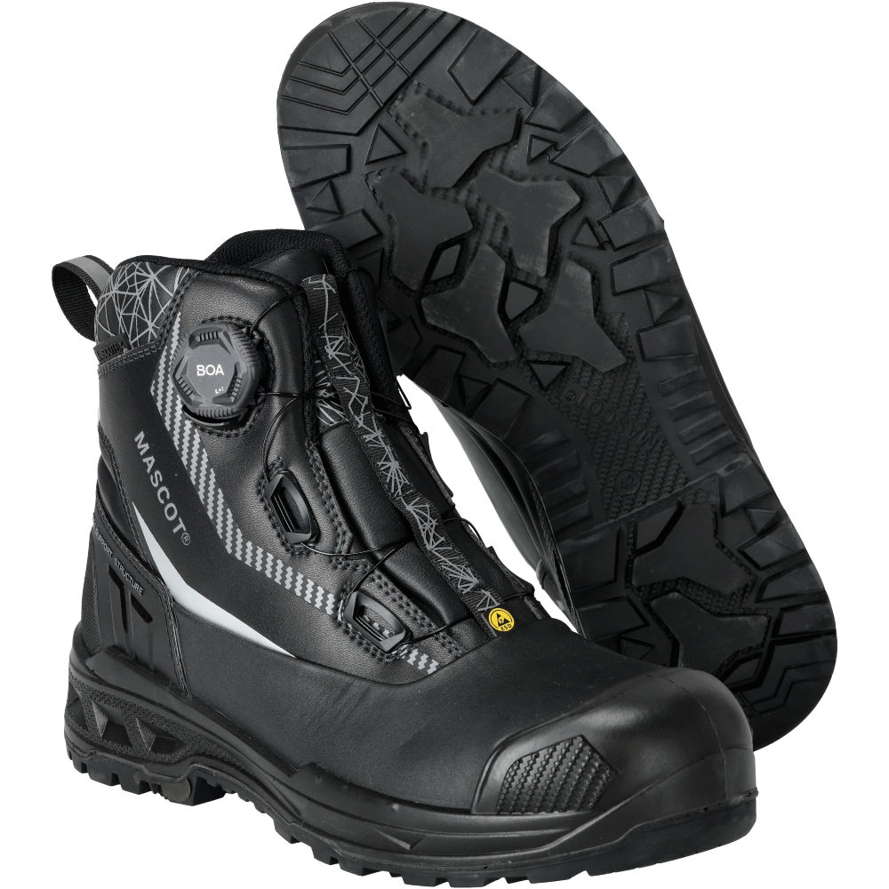 Buty ochronne MASCOT INDUSTRY F1305-902-09 S7S BOA® – wodoszczelne, trudnopalne, skórzane, MASCOTEX®, HRO 300°C, ESD 1 Buty ochronne MASCOT INDUSTRY F1305-902-09 S7S BOA® – wodoszczelne, trudnopalne, skórzane, MASCOTEX®, HRO 300°C, ESD