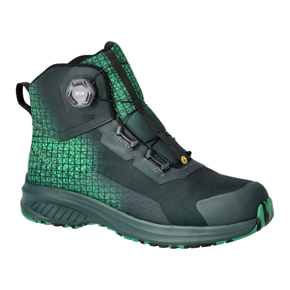 Buty ochronne MASCOT ACCELERATE F1502-909-03333 S3S SR FO SC ESD – zielone, BOA® Fit System, MASCOLAYER® 23 Buty ochronne MASCOT ACCELERATE F1502-909-03333 S3S SR FO SC ESD – zielone, BOA® Fit System, MASCOLAYER® - obrazek 23