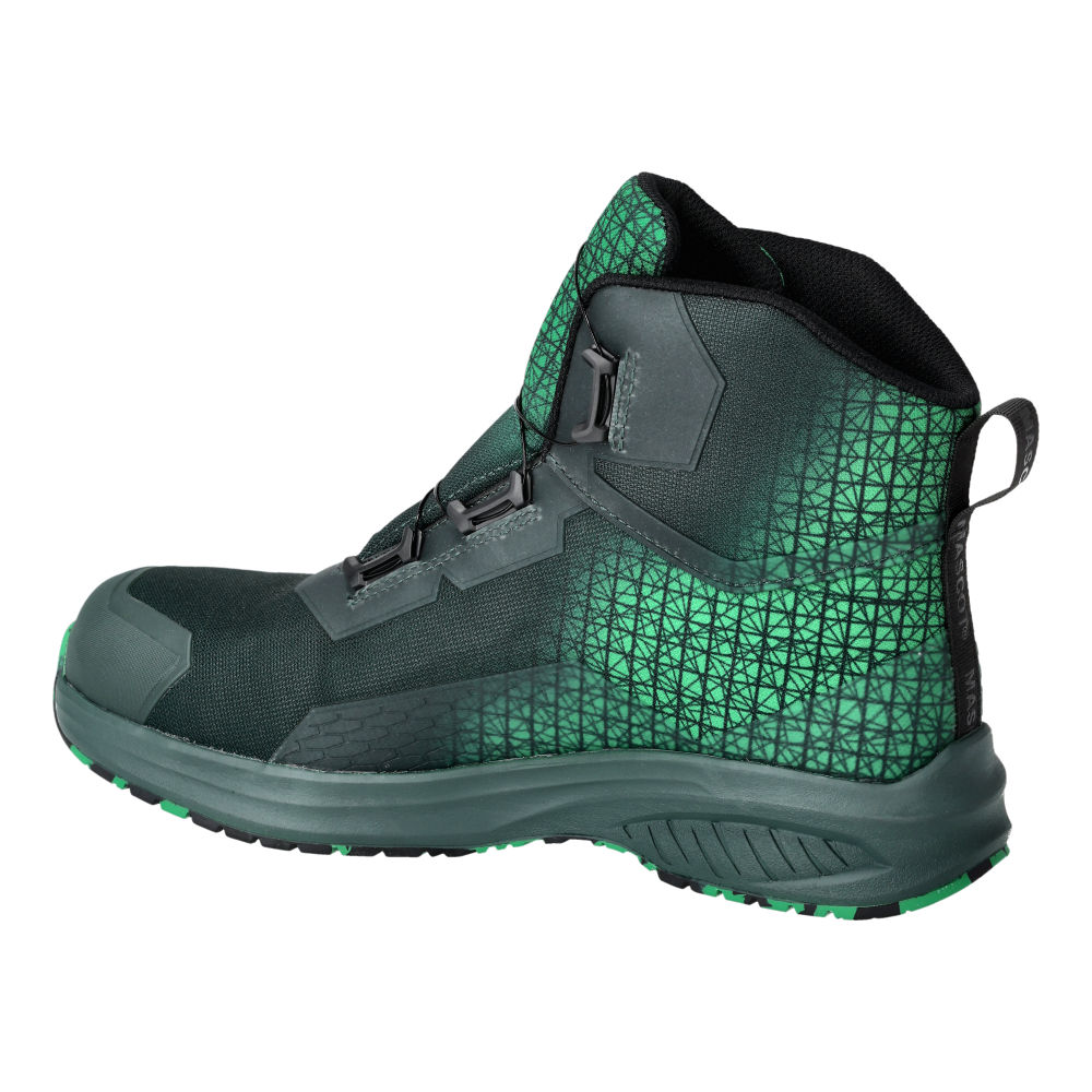 Buty ochronne MASCOT ACCELERATE F1502-909-03333 S3S SR FO SC ESD – zielone, BOA® Fit System, MASCOLAYER® 11 Buty ochronne MASCOT ACCELERATE F1502-909-03333 S3S SR FO SC ESD – zielone, BOA® Fit System, MASCOLAYER® - obrazek 11