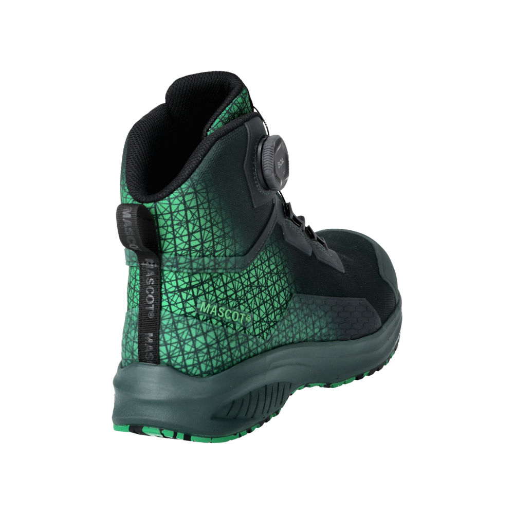 Buty ochronne MASCOT ACCELERATE F1502-909-03333 S3S SR FO SC ESD – zielone, BOA® Fit System, MASCOLAYER® 5 Buty ochronne MASCOT ACCELERATE F1502-909-03333 S3S SR FO SC ESD – zielone, BOA® Fit System, MASCOLAYER® - obrazek 5