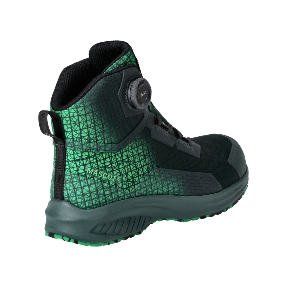 Buty ochronne MASCOT ACCELERATE F1502-909-03333 S3S SR FO SC ESD – zielone, BOA® Fit System, MASCOLAYER® 4 Buty ochronne MASCOT ACCELERATE F1502-909-03333 S3S SR FO SC ESD – zielone, BOA® Fit System, MASCOLAYER® - obrazek 4