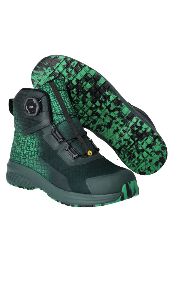 Buty ochronne MASCOT ACCELERATE F1502-909-03333 S3S SR FO SC ESD – zielone, BOA® Fit System, MASCOLAYER® 1 Buty ochronne MASCOT ACCELERATE F1502-909-03333 S3S SR FO SC ESD – zielone, BOA® Fit System, MASCOLAYER®