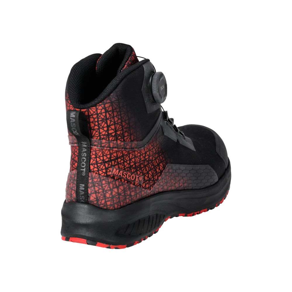 Buty ochronne MASCOT ACCELERATE F1502-909-09202 S3S SR FO SC ESD – czarno-czerwone, BOA® Fit System, MASCOLAYER® 5 Buty ochronne MASCOT ACCELERATE F1502-909-09202 S3S SR FO SC ESD – czarno-czerwone, BOA® Fit System, MASCOLAYER® - obrazek 5