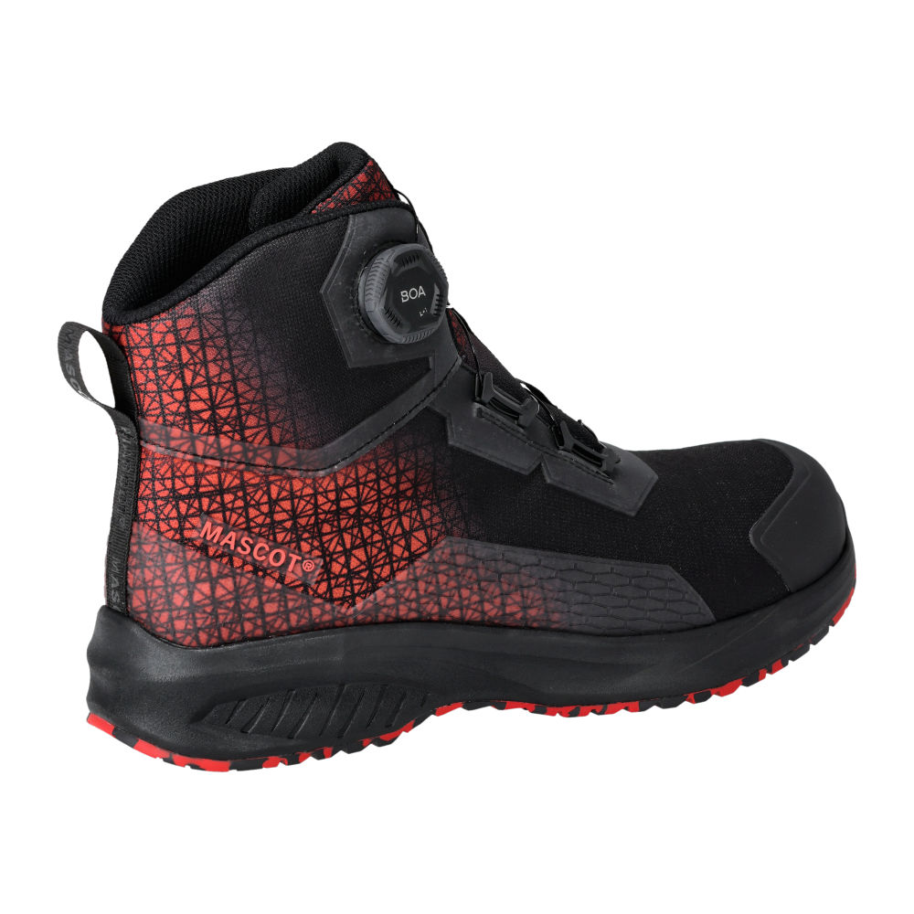 Buty ochronne MASCOT ACCELERATE F1502-909-09202 S3S SR FO SC ESD – czarno-czerwone, BOA® Fit System, MASCOLAYER® 3 Buty ochronne MASCOT ACCELERATE F1502-909-09202 S3S SR FO SC ESD – czarno-czerwone, BOA® Fit System, MASCOLAYER® - obrazek 3