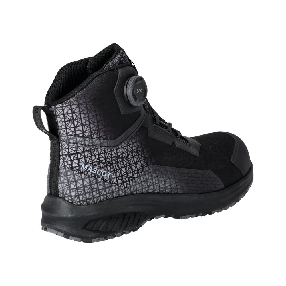 Buty ochronne MASCOT ACCELERATE F1502-909-09 S3S SR FO SC ESD – czarne, BOA® Fit System, MASCOLAYER® 4 Buty ochronne MASCOT ACCELERATE F1502-909-09 S3S SR FO SC ESD – czarne, BOA® Fit System, MASCOLAYER® - obrazek 4
