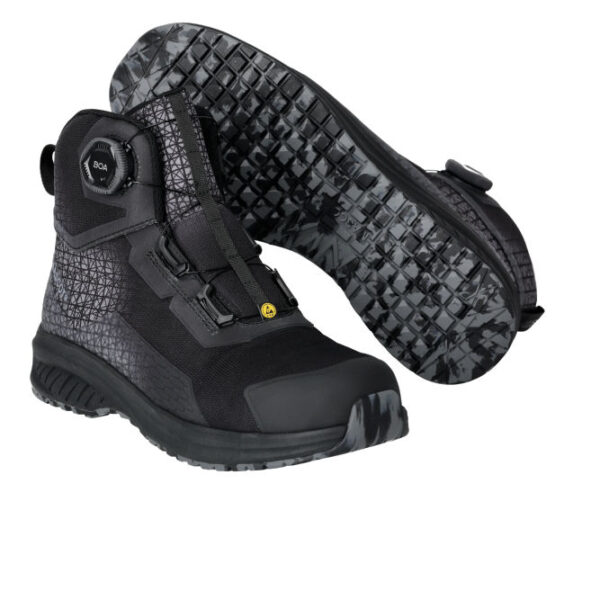 Buty ochronne MASCOT ACCELERATE F1502-909-09 S3S SR FO SC ESD – czarne, BOA® Fit System, MASCOLAYER®
