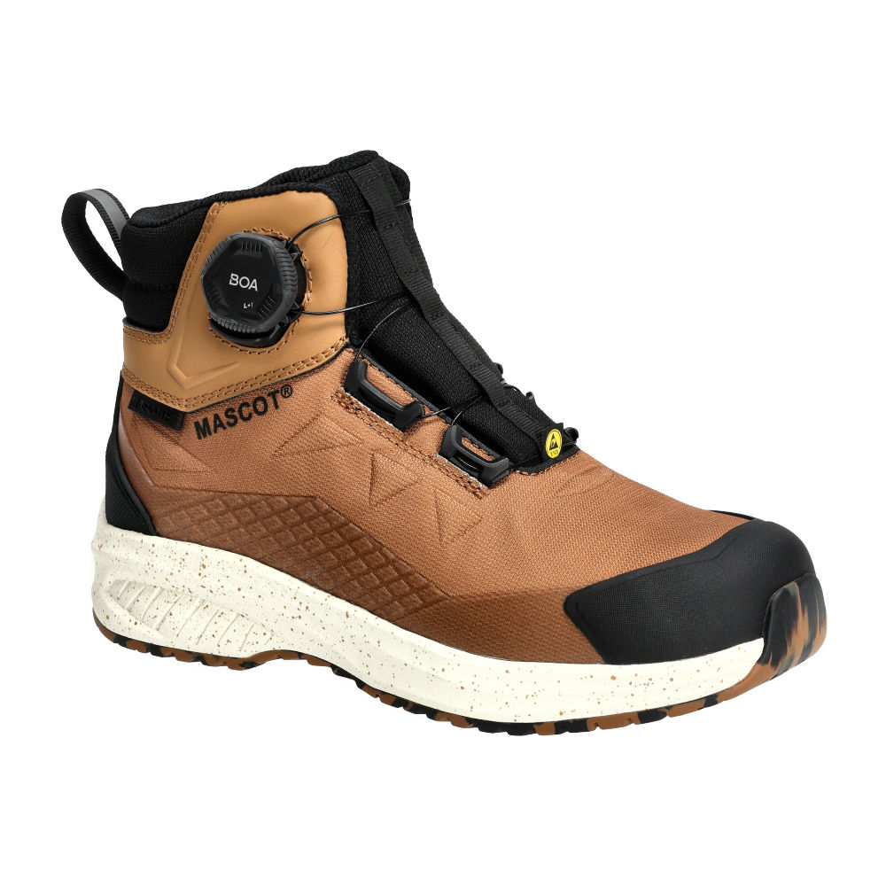 Buty ochronne MASCOT CUSTOMIZED F1602-702-54 S7S SR FO ESD – brązowe, wodoszczelne, BOA® Fit System, MASCOTEX® 7 Buty ochronne MASCOT CUSTOMIZED F1602-702-54 S7S SR FO ESD – brązowe, wodoszczelne, BOA® Fit System, MASCOTEX® - obrazek 7