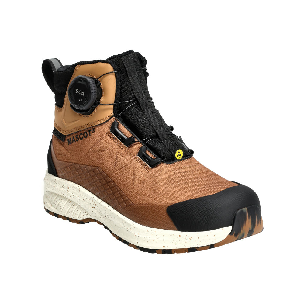 Buty ochronne MASCOT CUSTOMIZED F1602-702-54 S7S SR FO ESD – brązowe, wodoszczelne, BOA® Fit System, MASCOTEX® 8 Buty ochronne MASCOT CUSTOMIZED F1602-702-54 S7S SR FO ESD – brązowe, wodoszczelne, BOA® Fit System, MASCOTEX® - obrazek 8