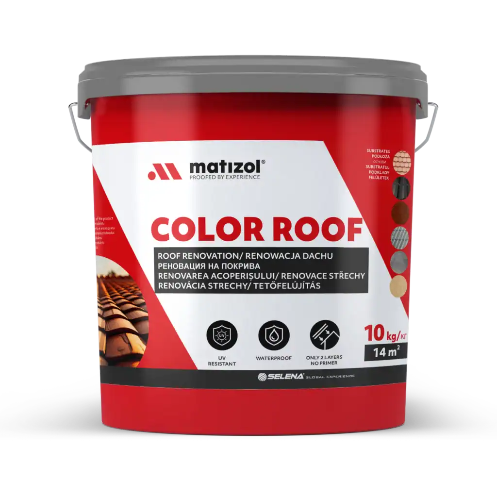 MATIZOL Color Roof – elastyczna powłoka hydroizolacyjna do renowacji dachów 1 MATIZOL Color Roof – elastyczna powłoka hydroizolacyjna do renowacji dachów