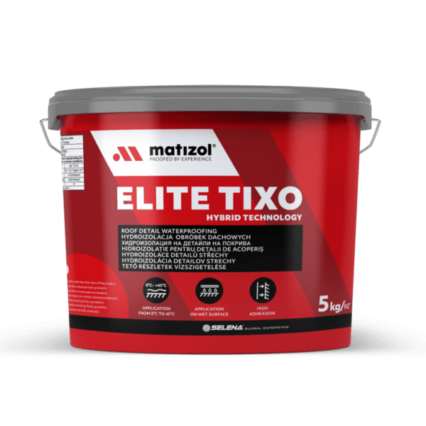 MATIZOL Elite Tixo – Tiksotropowa Membrana Hydroizolacyjna do Dachów, Tarasów i Powierzchni Pionowych 5 kg.