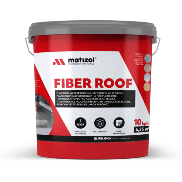 MATIZOL Fiber Roof – Płynna Membrana Hydroizolacyjna z Włóknami do Renowacji Dachów Płaskich