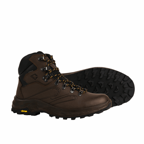 Garsport NEVEGAL MID WP – wodoodporne skórzane buty trekkingowe Vibram® 2094 Marrone/Nero